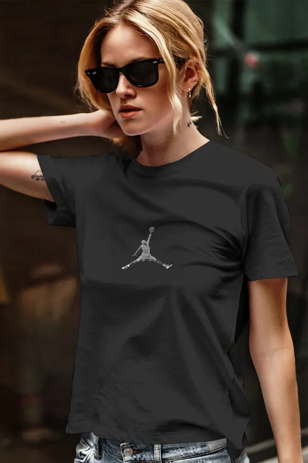 Air Jordan 32 Siyah NBA Kadın Tshirt - Tişört Air Jordan 32 Siyah NBA Kadın Tshirt - Tişört