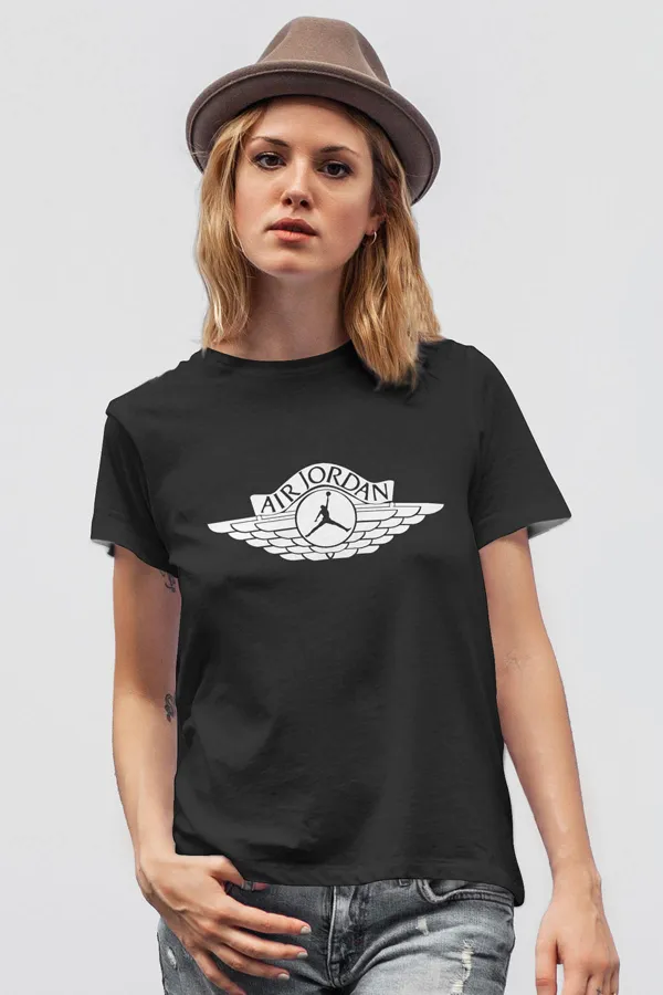 Air Jordan 12 Siyah NBA Kadın Tshirt - Tişört Air Jordan 12 Siyah NBA Kadın Tshirt - Tişört