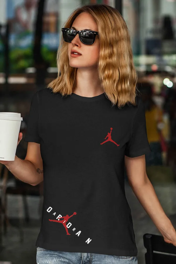 Air Jordan 23 Siyah NBA Kadın Tshirt - Tişört Air Jordan 23 Siyah NBA Kadın Tshirt - Tişört