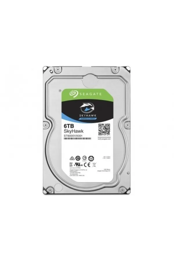 6TB SEAGATE SKYHAWK 256 MB 7/24 RV ST6000VX001 6TB SEAGATE SKYHAWK 256 MB 7/24 RV ST6000VX001