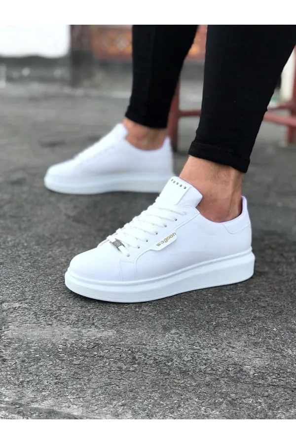 SFTM01 Beyaz Düz Erkek Casual Ayakkabı - BEYAZ-DÜZ SFTM01 Beyaz Düz Erkek Casual Ayakkabı - BEYAZ-DÜZ