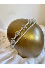 Inci Kristal Ikili Taç Gelin , Nişan , Kına , Özel Gün Tacı Inci Kristal Ikili Taç Gelin , Nişan , Kına , Özel Gün Tacı