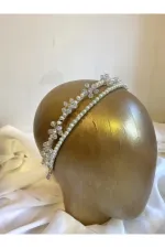 Inci Kristal Ikili Taç Gelin , Nişan , Kına , Özel Gün Tacı Inci Kristal Ikili Taç Gelin , Nişan , Kına , Özel Gün Tacı