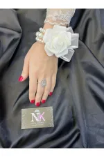 Çiçekli Bride Nedime Bileklik Seti Çiçekli Bride Nedime Bileklik Seti