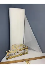 Kırık Beyaz Süsleme Tülü, Bohça Çeyiz Gelin Damat Söz Nişan Nikah Konvoy Kapı Valiz Hediye Süsü Kırık Beyaz Süsleme Tülü, Bohça Çeyiz Gelin Damat Söz Nişan Nikah Konvoy Kapı Valiz Hediye Süsü