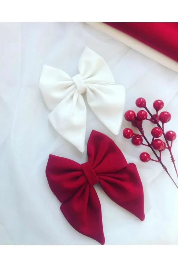 Kadın Bordo Beyaz Toka Kadın Bordo Beyaz Toka